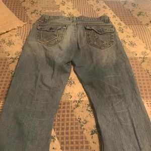 Women blue jeans